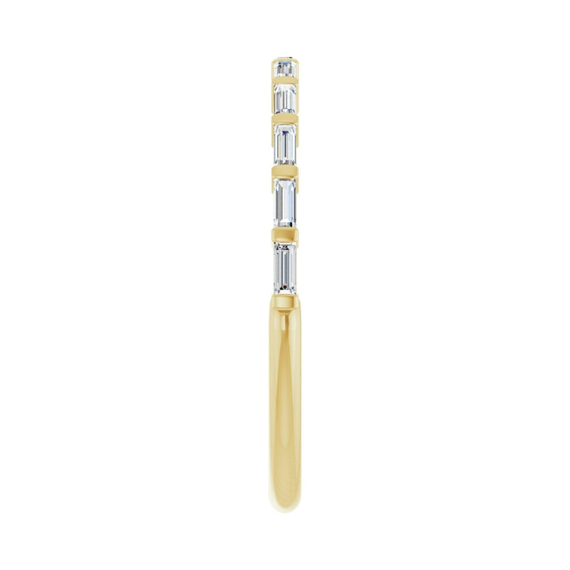 1 ct tw Channel-Set Lab Grown Anniversary Band in 14K White Gold... - view 4
