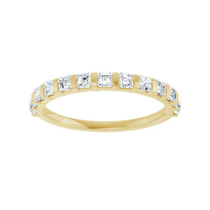 1 3/8 ct tw Channel-Set Lab Grown Anniversary Band in 14K White G... - view 3