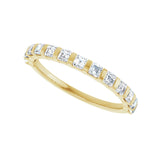1 3/8 ct tw Channel-Set Lab Grown Anniversary Band in 14K White G... - view 5