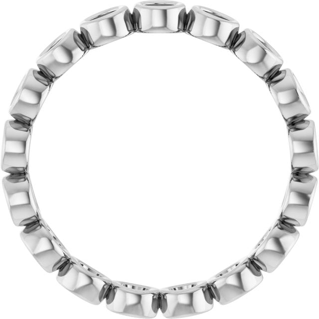 The Bellatrix — Bezel-Set Eternity 2.5mm Wedding Band - view 2