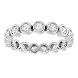 The Bellatrix — Bezel-Set Eternity 2.5mm Wedding Band - view 3