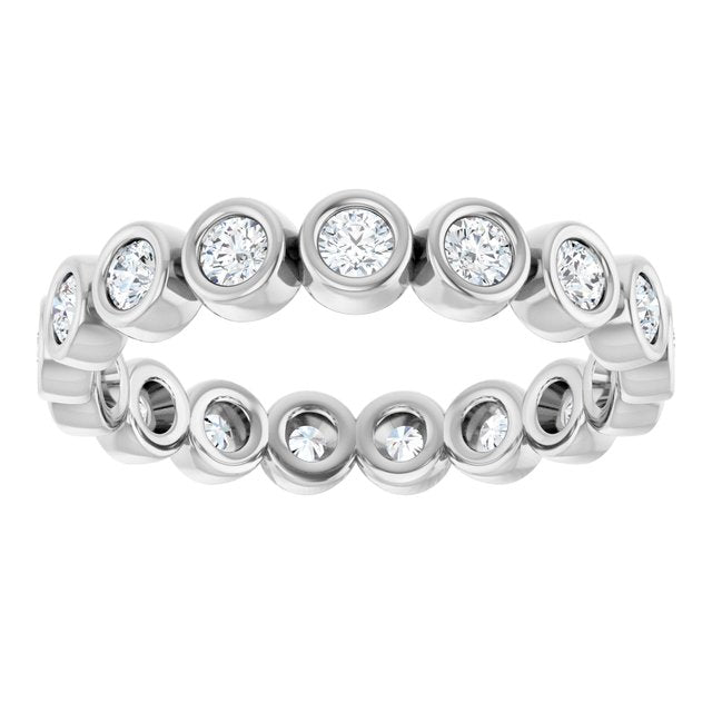 The Bellatrix — Bezel-Set Eternity 2.5mm Wedding Band - view 3