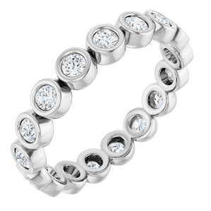 The Bellatrix — Bezel-Set Eternity 2.5mm Wedding Band - view 1