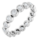 The Bellatrix — Bezel-Set Eternity 2.5mm Wedding Band - view 1