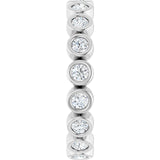 The Bellatrix — Bezel-Set Eternity 2.5mm Wedding Band - view 4