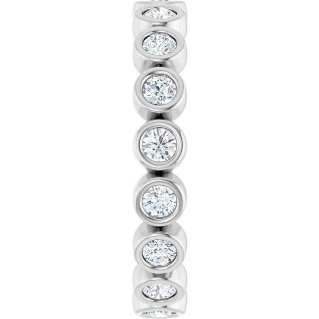 The Bellatrix — Bezel-Set Eternity 2.5mm Wedding Band - view 4