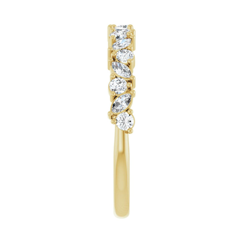 1/2 ct tw Diamond Lab Grown Anniversary Band in 14K White Gold... - view 4