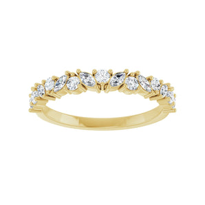 1/2 ct tw Diamond Lab Grown Anniversary Band in 14K White Gold... - view 3