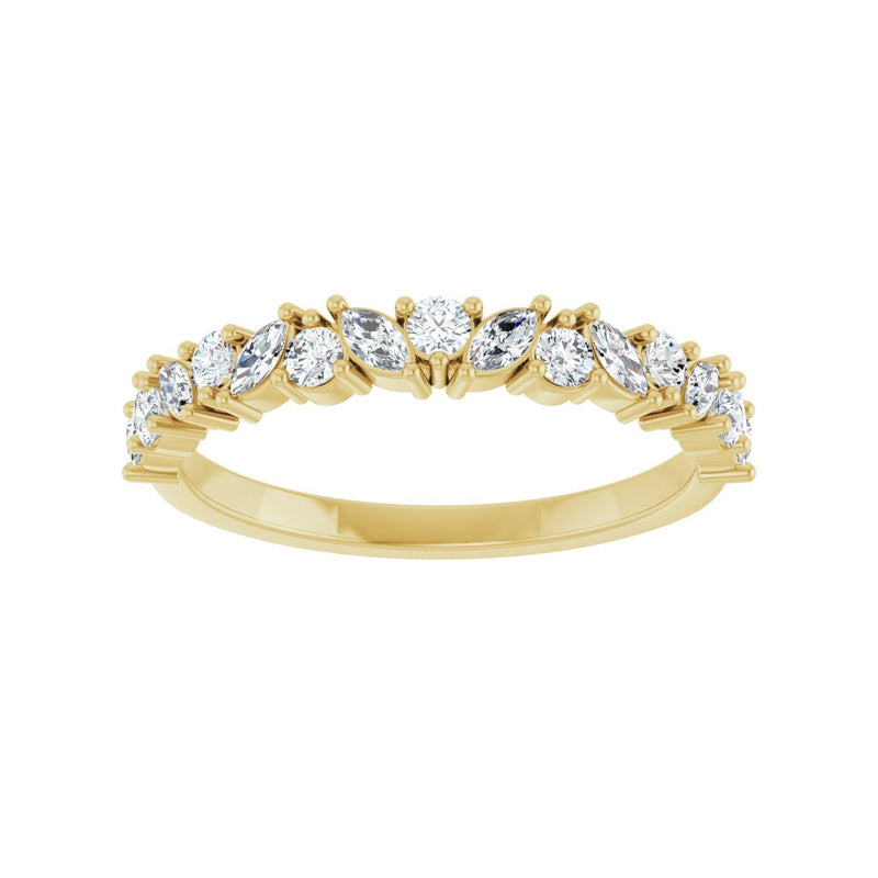 1/2 ct tw Diamond Lab Grown Anniversary Band in 14K White Gold... - view 3