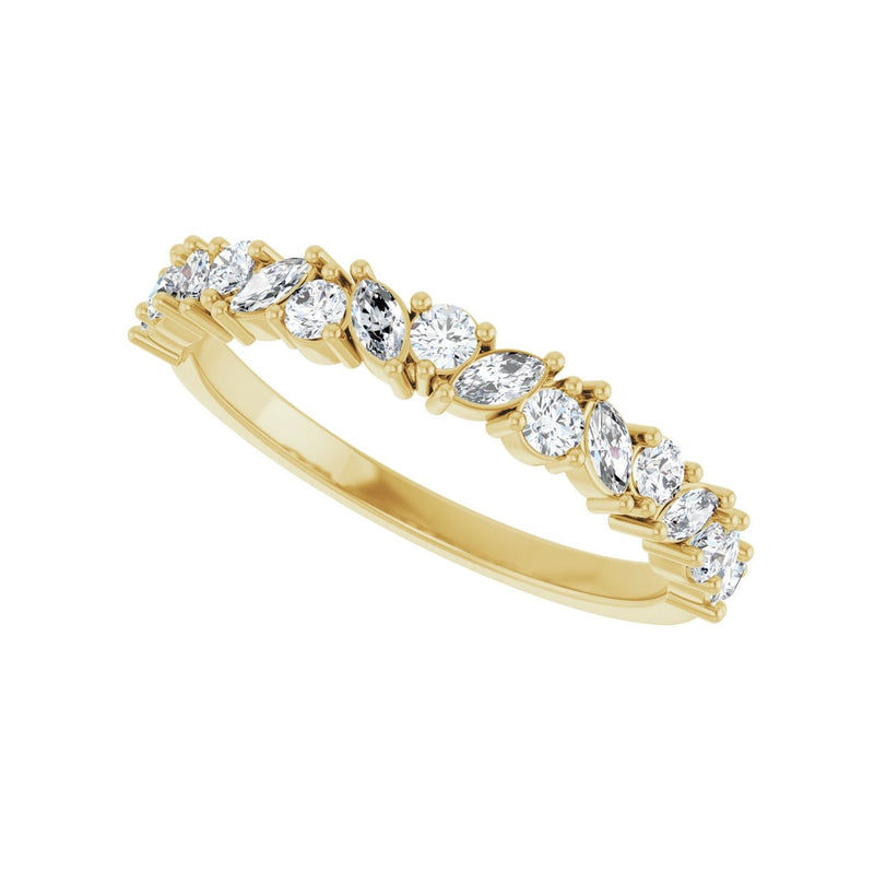 1/2 ct tw Diamond Lab Grown Anniversary Band in 14K White Gold... - view 5