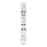 The Olisa — Bezel-Set Eternity Wedding Band - view 4