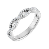 1/5 ct tw Diamond Lab Grown Anniversary Band in 14K White Gold...