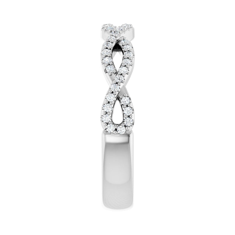 1/5 ct tw Diamond Lab Grown Anniversary Band in 14K White Gold... - view 4
