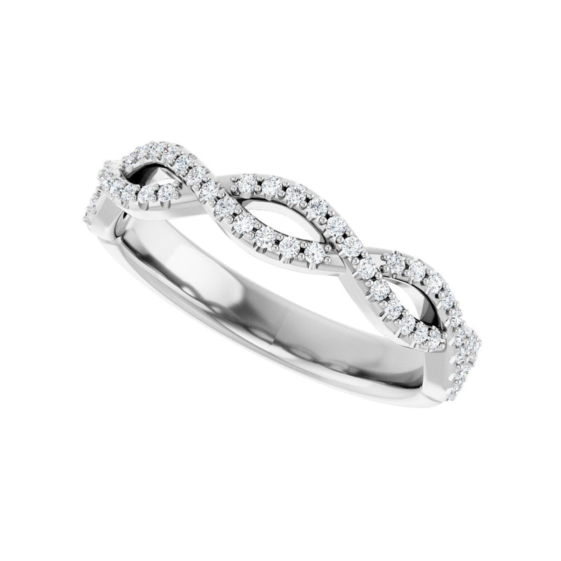 1/5 ct tw Diamond Lab Grown Anniversary Band in 14K White Gold... - view 5