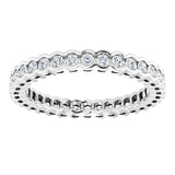 The Adelia — Scalloped Channel-Set Eternity Wedding Band - view 3