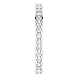 The Adelia — Scalloped Channel-Set Eternity Wedding Band - view 4