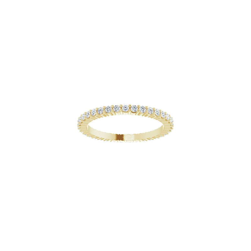 1 ct tw Eternity Shared-Prong Lab Grown Anniversary Band in 14K W... - view 3