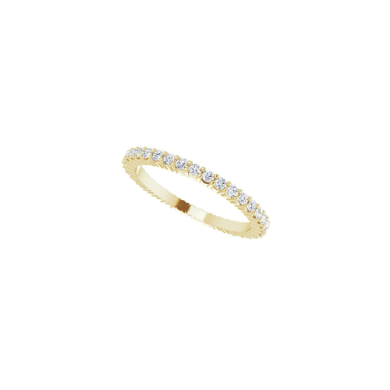 1 ct tw Eternity Shared-Prong Lab Grown Anniversary Band in 14K W... - view 5