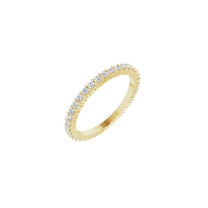 1 ct tw Eternity Shared-Prong Lab Grown Anniversary Band in 14K W...