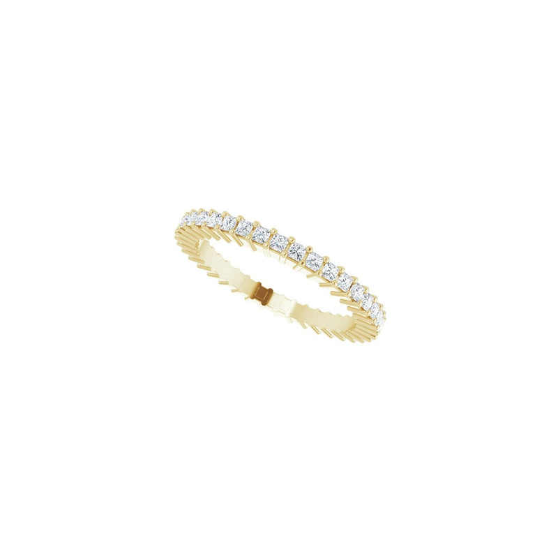 1 ct tw Eternity Shared-Prong Lab Grown Anniversary Band in 14K W... - view 5
