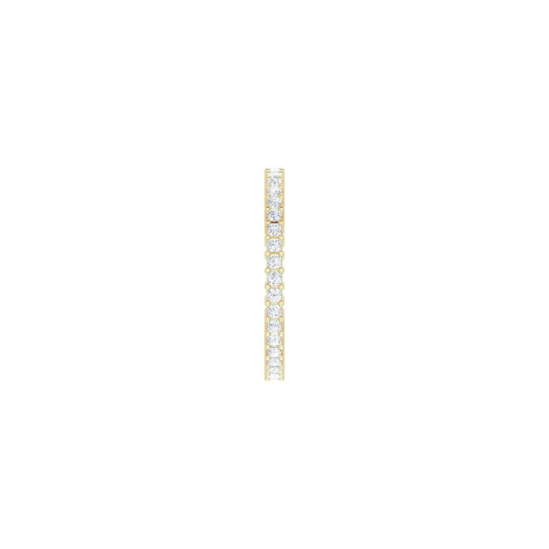 1 ct tw Eternity Shared-Prong Lab Grown Anniversary Band in 14K W... - view 4