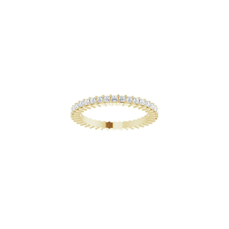 1 ct tw Eternity Shared-Prong Lab Grown Anniversary Band in 14K W... - view 3