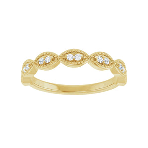1/8 ct tw Diamond Lab Grown Anniversary Band in 14K White Gold... - view 3