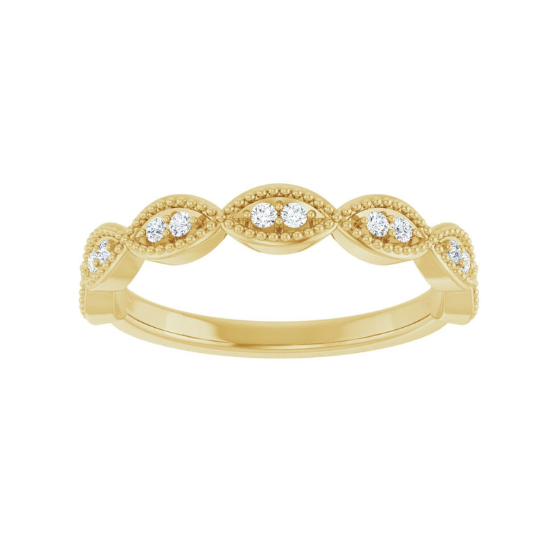 1/8 ct tw Diamond Lab Grown Anniversary Band in 14K White Gold... - view 3
