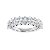 2 3/4 ct tw Shared-Prong Lab Grown Anniversary Band in 14K White ... - view 3