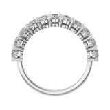 2 3/4 ct tw Shared-Prong Lab Grown Anniversary Band in 14K White ... - view 2