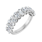 2 3/4 ct tw Shared-Prong Lab Grown Anniversary Band in 14K White ...