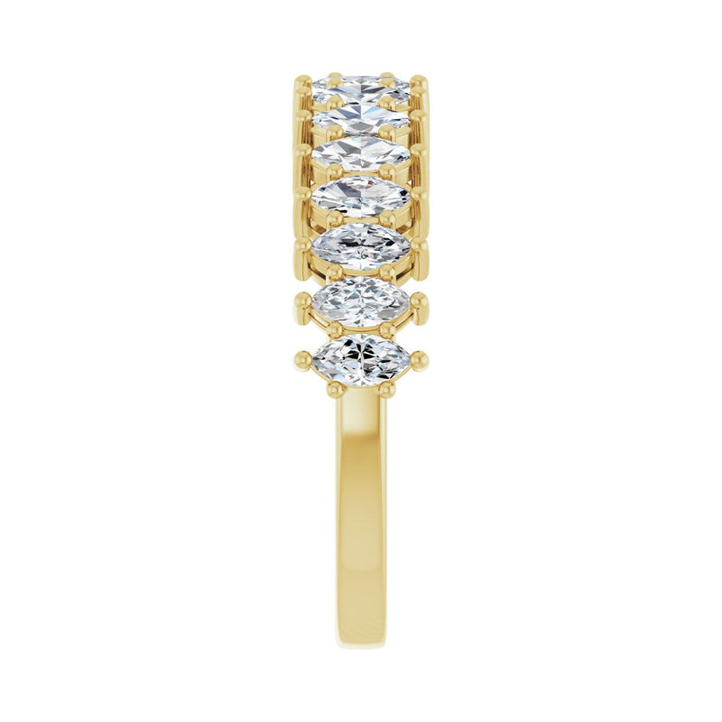 1 1/8 ct tw Shared-Prong Lab Grown Anniversary Band in 14K White ... - view 4