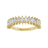 1 1/8 ct tw Shared-Prong Lab Grown Anniversary Band in 14K White ... - view 3