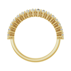 1 1/8 ct tw Shared-Prong Lab Grown Anniversary Band in 14K White ... - view 2
