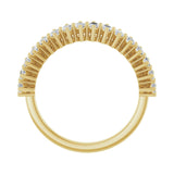 1 1/8 ct tw Shared-Prong Lab Grown Anniversary Band in 14K White ... - view 2