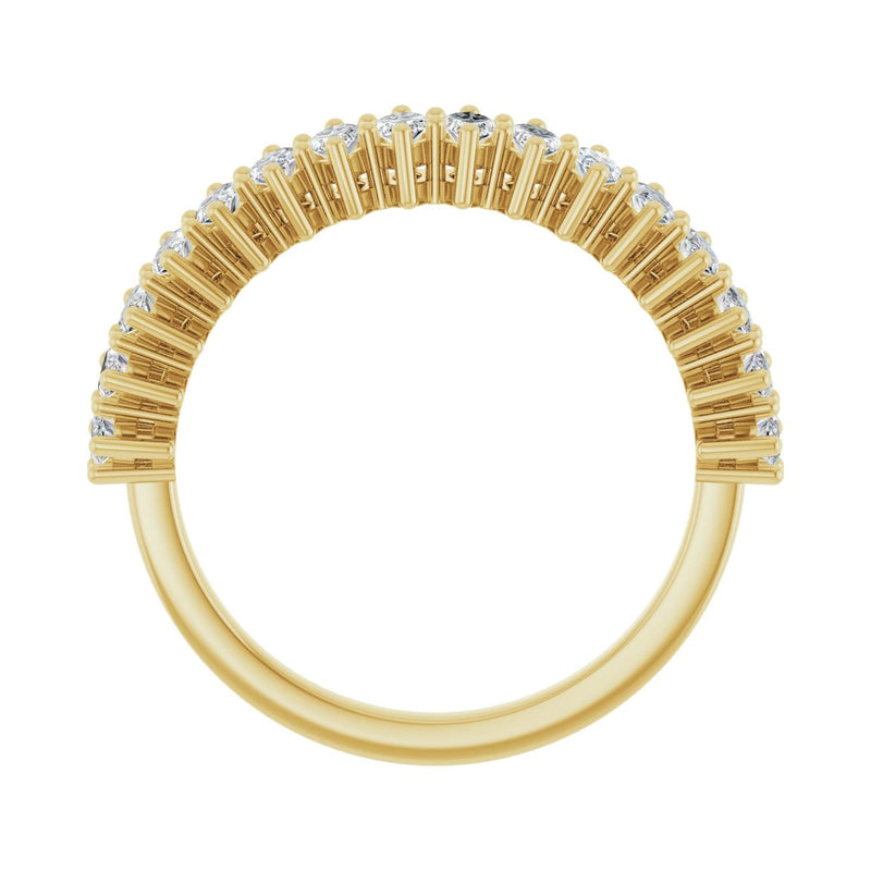 1 1/8 ct tw Shared-Prong Lab Grown Anniversary Band in 14K White ... - view 2