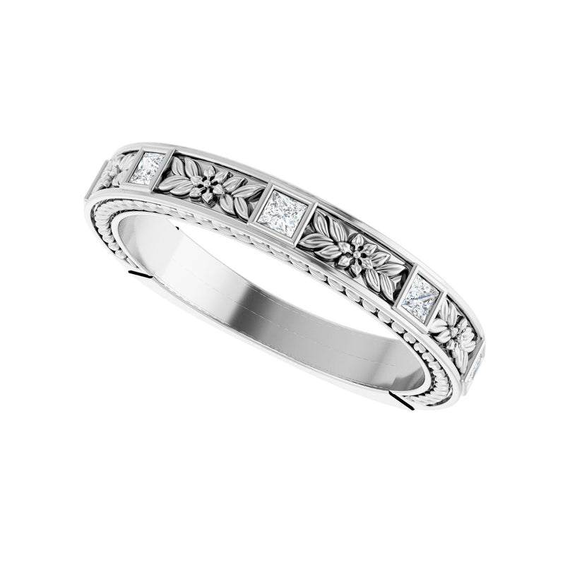 1/6 ct tw Diamond Lab Grown Anniversary Band in 14K White Gold... - view 5