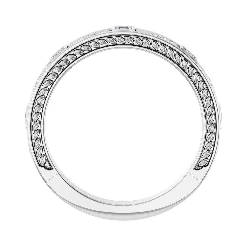 1/6 ct tw Diamond Lab Grown Anniversary Band in 14K White Gold... - view 2