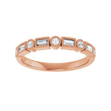1/4 ct tw Diamond Lab Grown Anniversary Band in 14K White Gold... - view 3