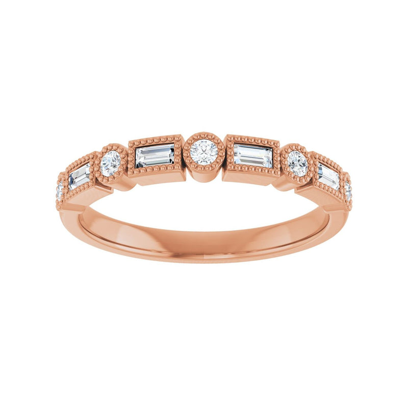 1/4 ct tw Diamond Lab Grown Anniversary Band in 14K White Gold... - view 3
