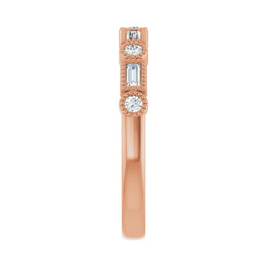 1/4 ct tw Diamond Lab Grown Anniversary Band in 14K White Gold... - view 4