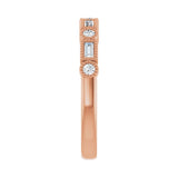 1/4 ct tw Diamond Lab Grown Anniversary Band in 14K White Gold... - view 4