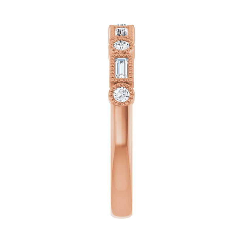 1/4 ct tw Diamond Lab Grown Anniversary Band in 14K White Gold... - view 4