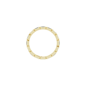 1/2 ct tw Bezel Eternity Lab Grown Anniversary Band in 14K White ... - view 2