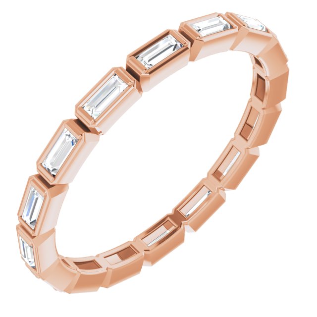 The Aros — Bezel Eternity Anniversary Band - Rose
