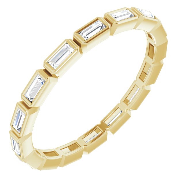 The Aros — Bezel Eternity Anniversary Band - Yellow