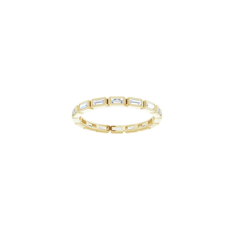 1/2 ct tw Bezel Eternity Lab Grown Anniversary Band in 14K White ... - view 3