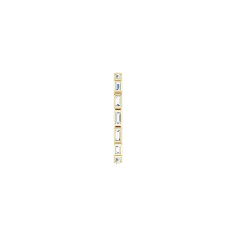 1/2 ct tw Bezel Eternity Lab Grown Anniversary Band in 14K White ... - view 4
