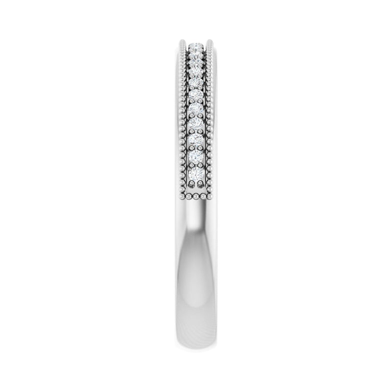 1/10 ct tw Diamond Lab Grown Anniversary Band in 14K White Gold... - view 4
