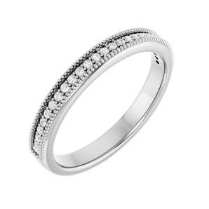 1/10 ct tw Diamond Lab Grown Anniversary Band in 14K White Gold...